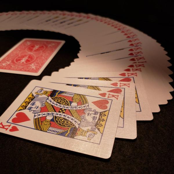 激安】ワンウェイフォーシングデック（トランプ・バイスクル赤）＜52枚