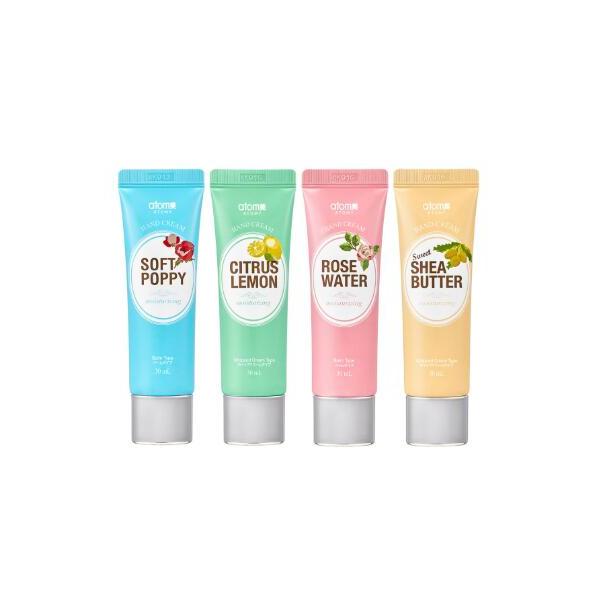 アトミ ハンドクリーム 30ml×4本セット バームタイプ2本+ホイップ