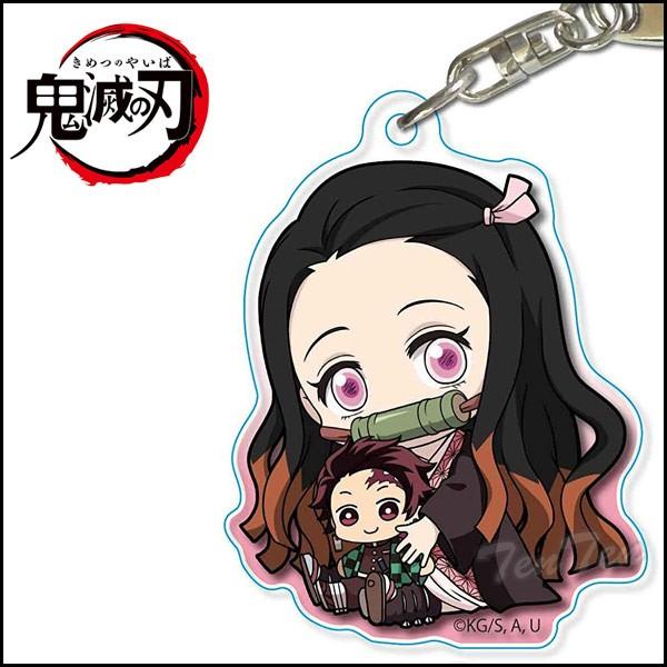 鬼滅の刃 ぎゅぎゅっとアクリルキーホルダー 竈門 禰豆子 きめつのやい