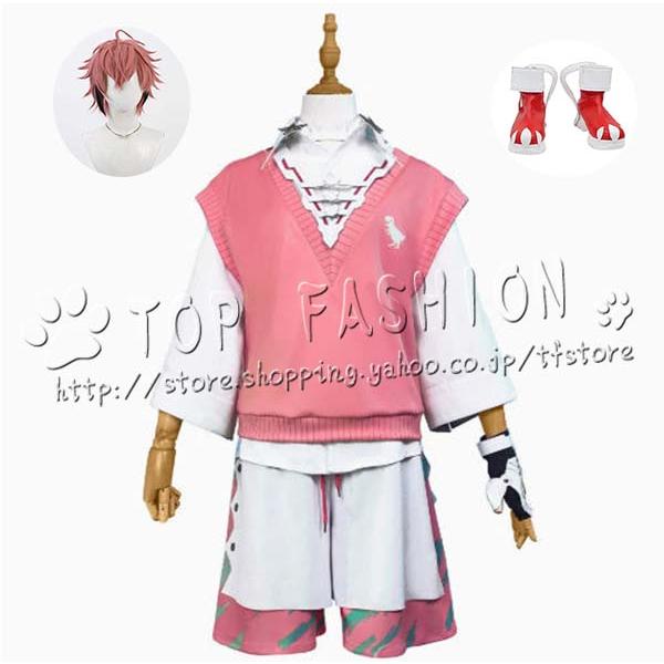 にじさんじ VTuber 赤城ウェン Akagi コスプレ衣装 ウィッグ 靴