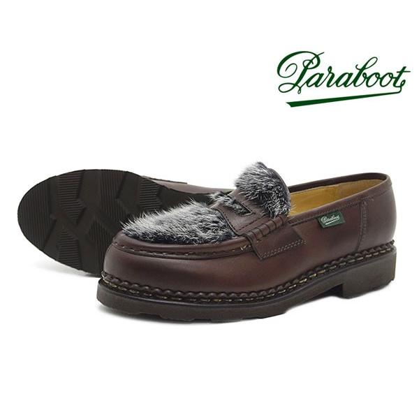 Paraboot（パラブーツ） レディース ローファー オルセー ミンクファー