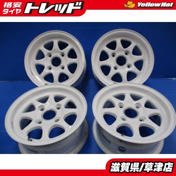 希少！ 軽量 4本 即決 ENKEI エンケイSPORT M18J 白 アルミホイール 13