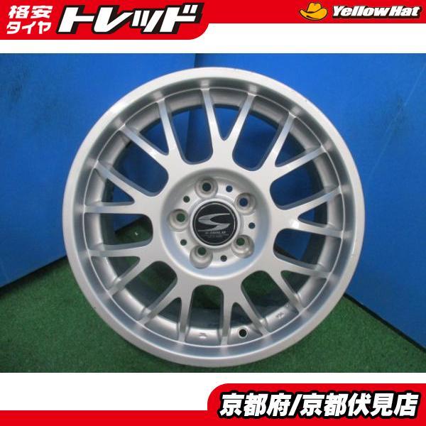 4本 BADX S-HOLD 15インチ アルミホイール 6J +45 100 5H ウィッシュ