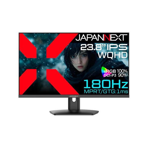 JN-IPS238G180Q 23.8インチ WQHD(2560x1440) ゲーミングモニター 180Hz