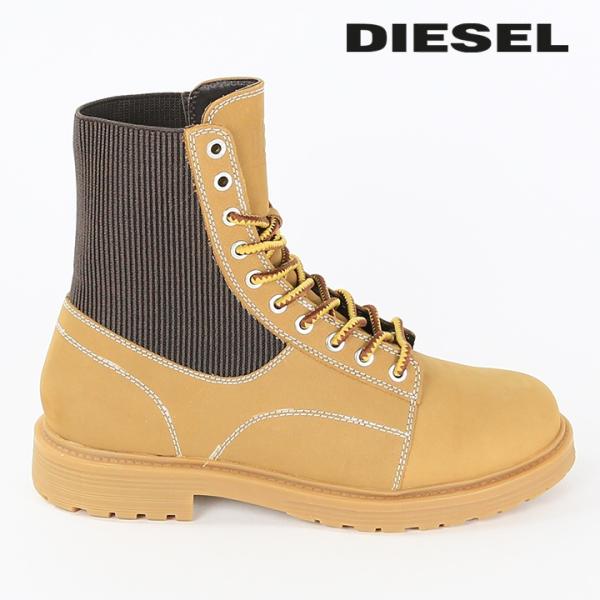 DIESEL（ディーゼル） レザーワーキングブーツ 靴 メンズ 牛革 本革