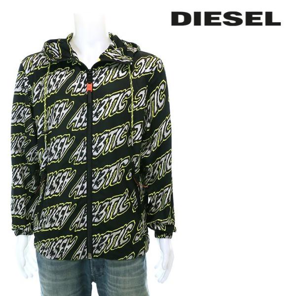 DIESEL（ディーゼル） ナイロンジャケット メンズ 総柄 デジタル