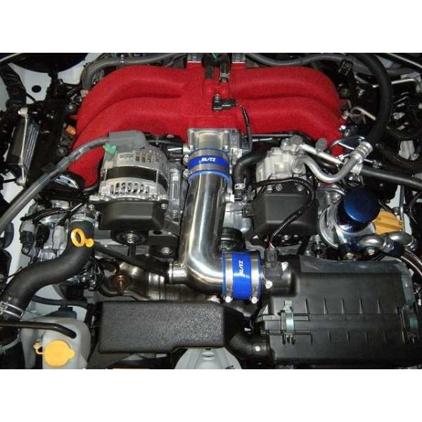 86/BRZ BLITZ サクションキット インテークパイプ ブルー ZN6/ZC6 後期