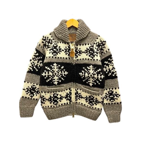 カナタ KANATA カウチンセーター ブルゾン ウール ノルディック柄 長袖
