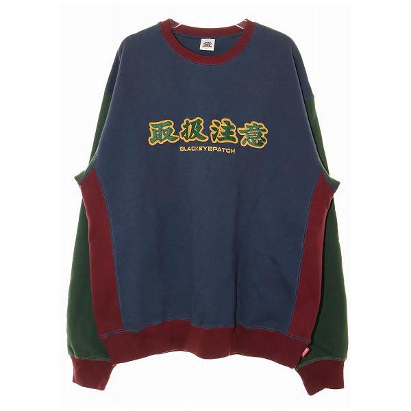 ブラックアイパッチ THE BLACK EYE PATCH 取扱注意 刺繍ロゴ SWEAT