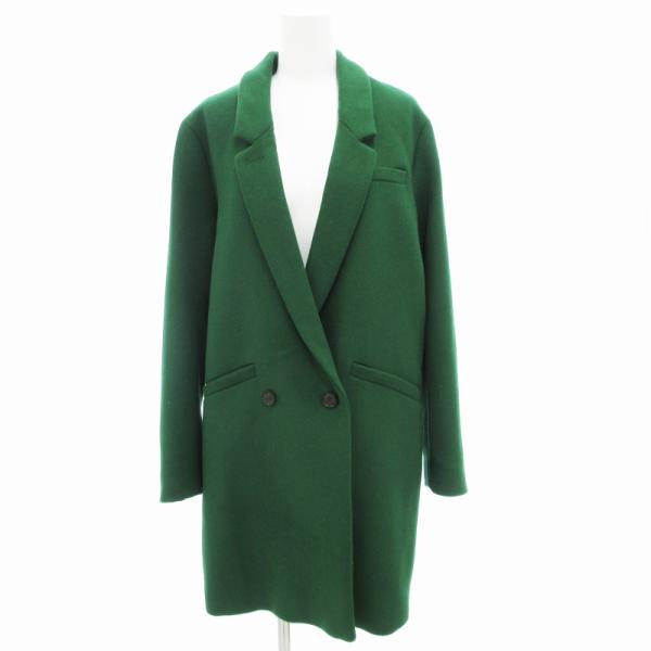 ZARA（ザラ） ZARA TRF 美品 ダブル チェスターコート ミドル XS 緑