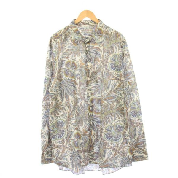 ETRO（エトロ） 未使用品 ペイズリー柄 シャツ 長袖 XXXL 白 /KH