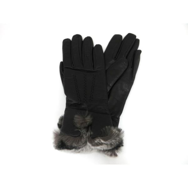 セルモネータ SERMONETA 皮手袋 ロンググローブ 裏地シルク サイズ 7