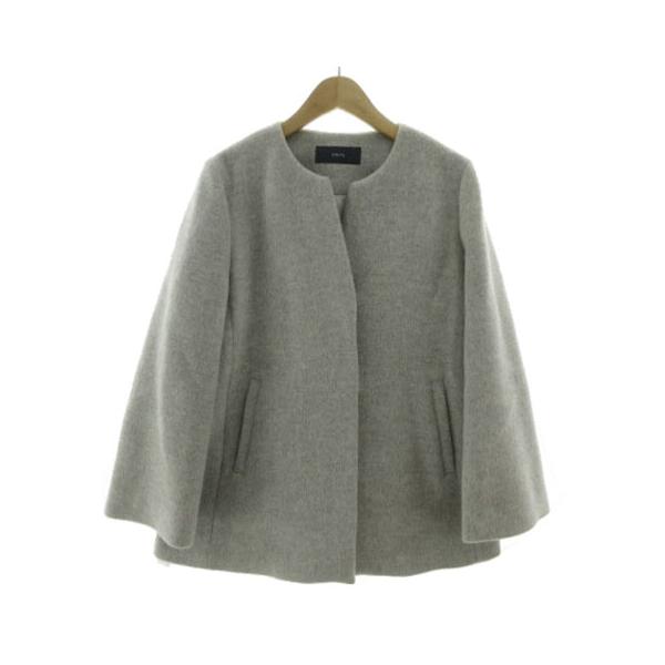 シップス SHIPS SUPER140キーネックショートコート 314-15-0454 起毛