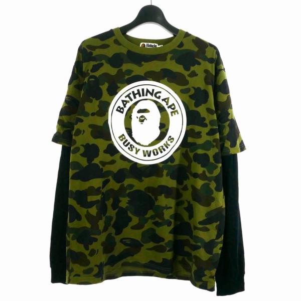 A BATHING APE（アベイシングエイプ） 迷彩柄 カモフラ レイヤード T