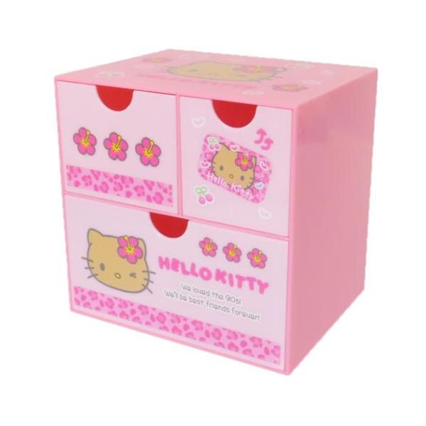 卓上収納 キャラチェスト ハローキティ ピンク ケイカンパニー