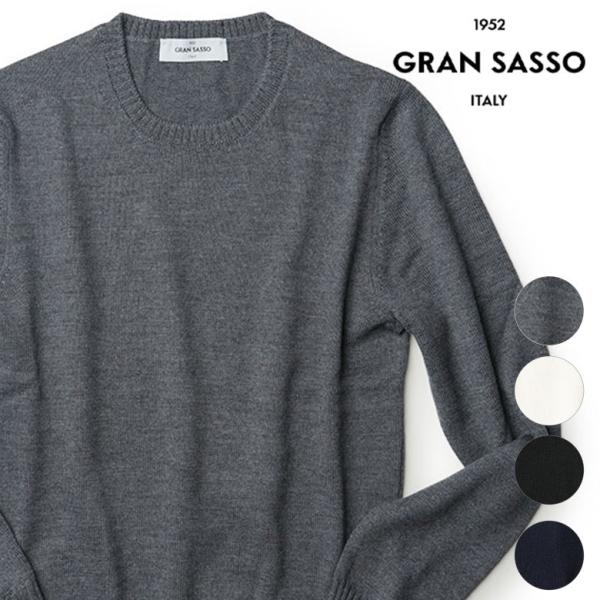 Gran Sasso（グランサッソ） ニット クルーネック ミドルゲージ