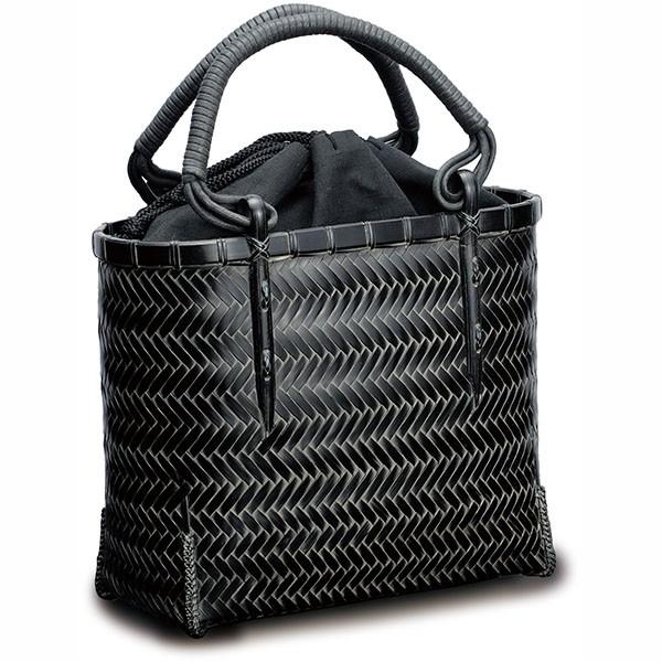 在庫要確認 網代バッグS 紐手 W20cm 黒 赤 国産 日本製 別府産 かご