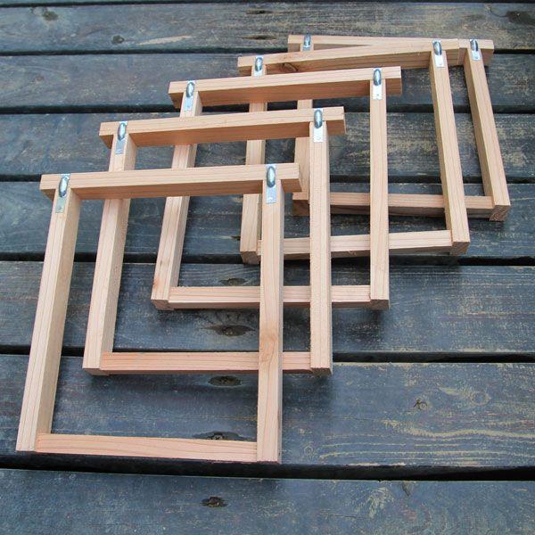 ニホンミツバチ捕獲箱用：『巣枠（5枚セット）』*（石田式本格巣箱用