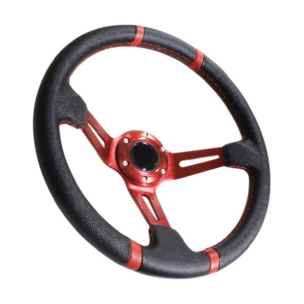 モモ形状 MOMO ディープコーン 競技用 ステアリング 35Φ スタンス350mm