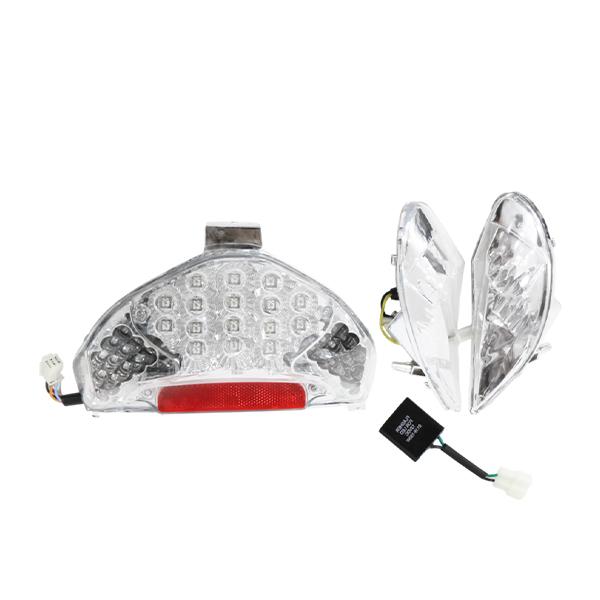 アドレスV125 クリア LEDテールランプ ウインカー リフレクター テール