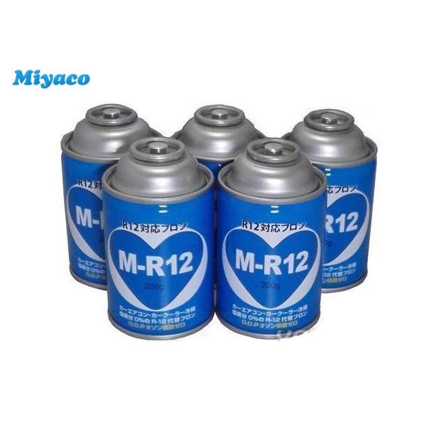 R12 対応 フロン カーエアコン クーラーガス エアコンガス 冷媒 5本 M