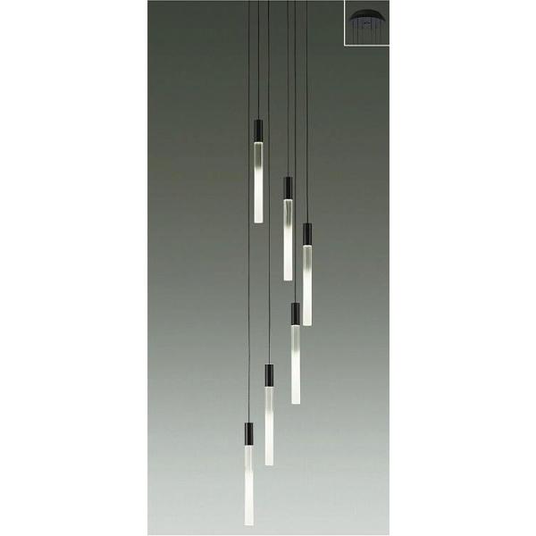 大光電機 ダイコー 吹き抜け用ペンダントライト ブラック 6灯 LED(電球