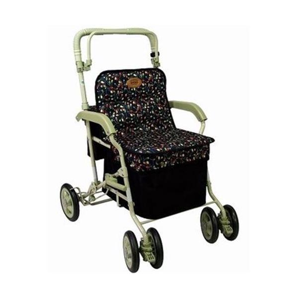 島製作所 シルバーカー マーチS [歩行 介護 シニア 手押し車] 小花