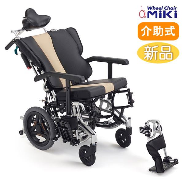 車椅子 介助式 MiKi ミキ TRC-3DX ティルト&リクライニング 駐車