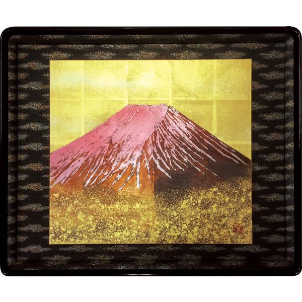 黎明赤富士(額入り)(金箔工芸) 木戸口善夫 約横69×縦57cm p9849 山水