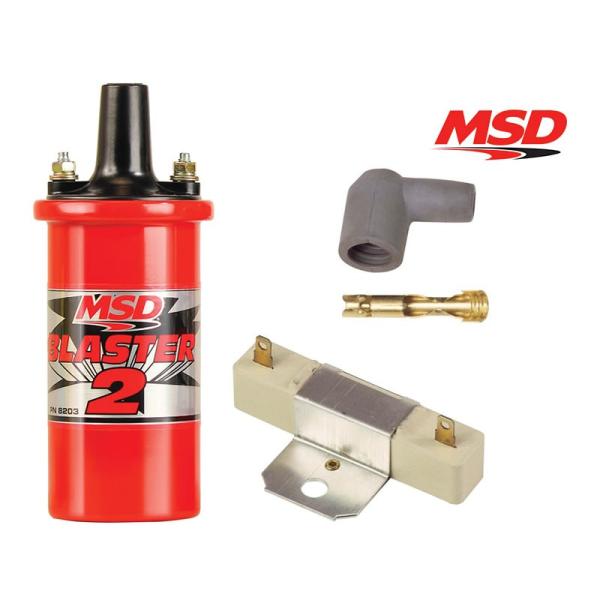 MSD ブラスター2 イグニッションコイル 8203 (バラストレジスター付き