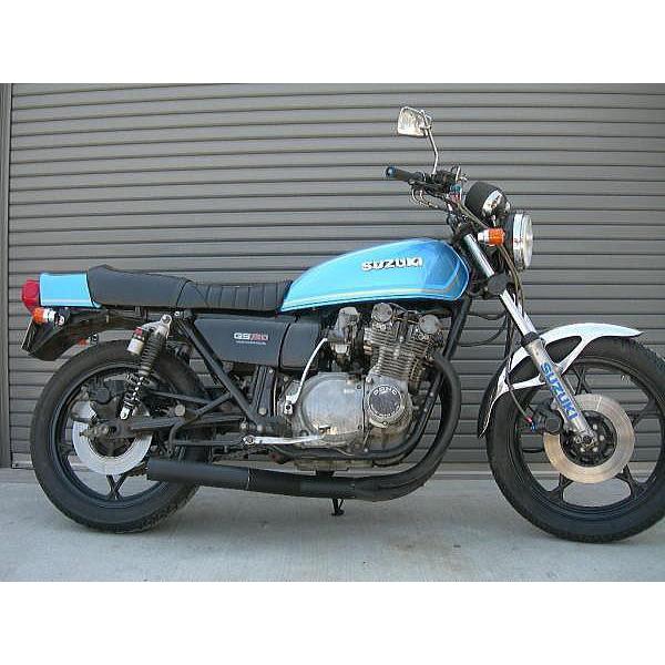 GS750E/G用 ヨシムラスタイル 【 ゼス管ショートマフラー 3D曲げ