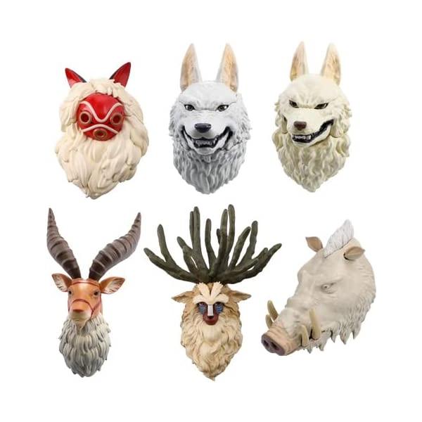 スタジオジブリ もののけ姫 フェイスマグネット もののけたち 6種