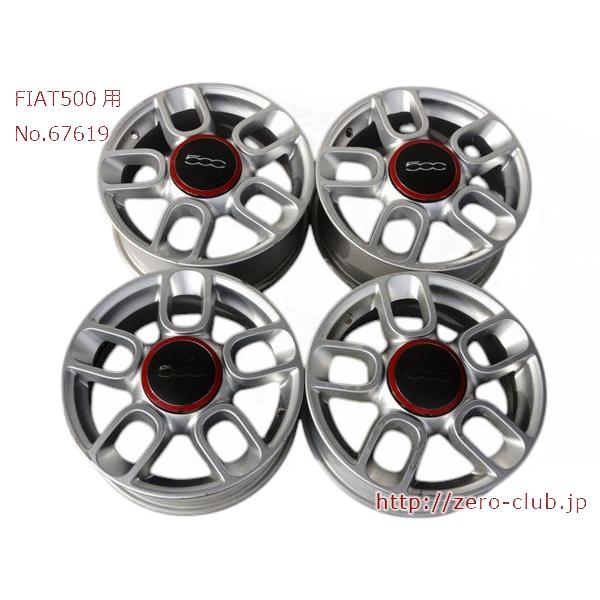 FIAT500用 純正 アルミホイール 6.0J-15 +35 4H-98 4本』【1998-67619