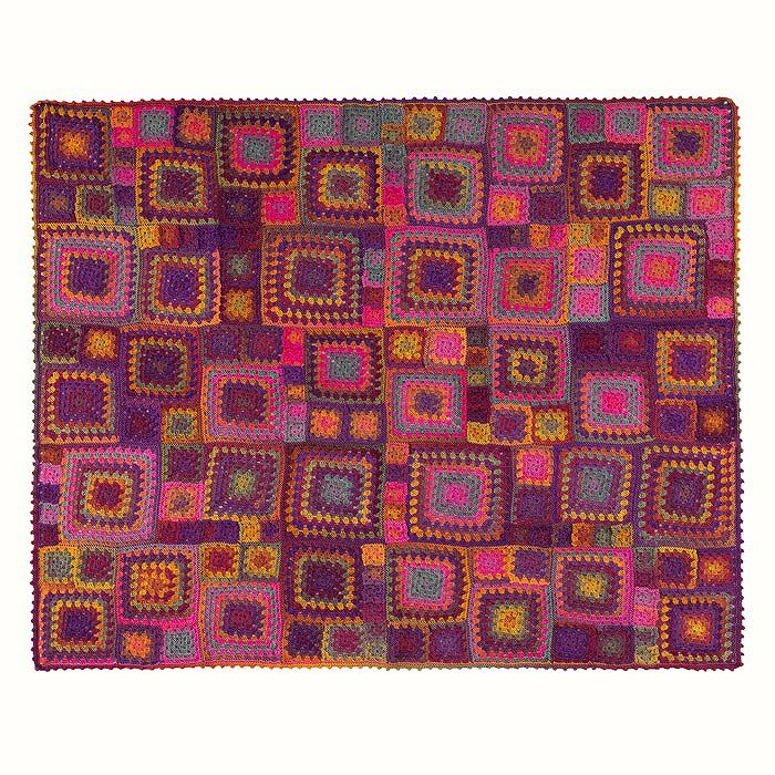 キュートフローラルブランケット＜レトロ＞（編み物 材料セット