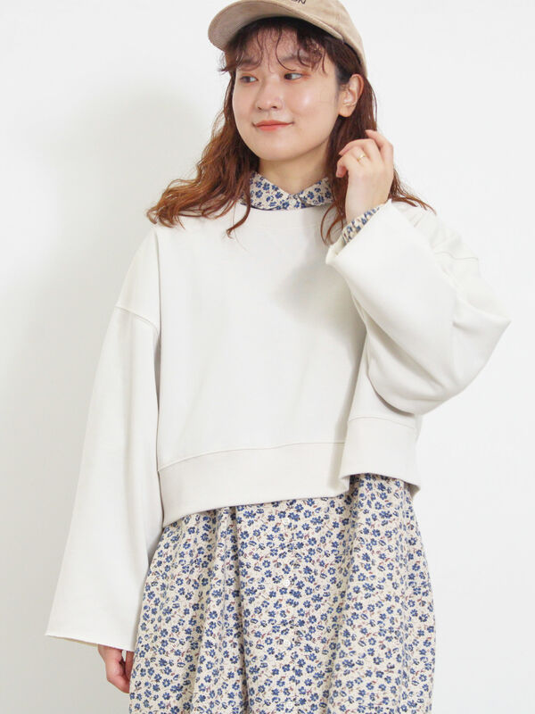 セール】 ◎ショート丈スウェット（ブラック/ピンク/ブラウン/キナリ