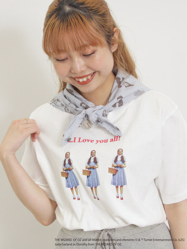 セール】 【オズの魔法使/ドロシー】 プリントTシャツ（オフホワイト
