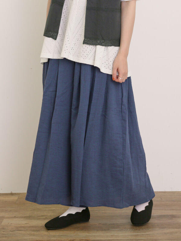 セール】 【M/Lサイズ】◎楊柳ガウチョパンツ（ブラック/ベージュ