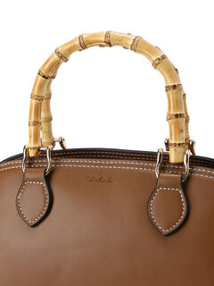 ブラウン バンブーハンドルボストン《2025spring catalog item