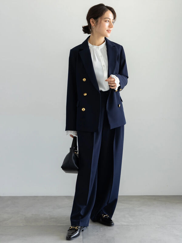 セレモニーアイテム】2タックワイドパンツ（セットアップ可