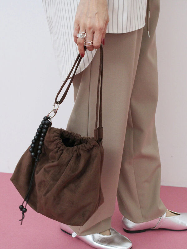 セール】 スエードショルダーバッグ（ブラック/ボルドー/ブラウン