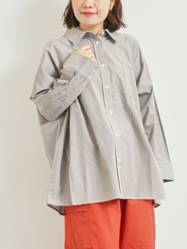 セール】 柄アソートドルマンスリーブシャツ（ブラック/ブラウン