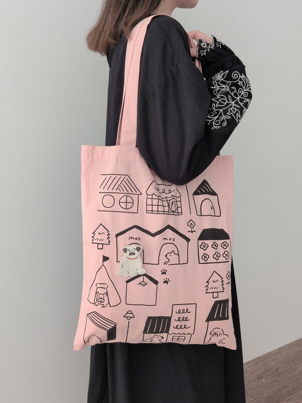 セール】 【yukino×SamansaMos2home's】ブローチ付バッグ（ピンク