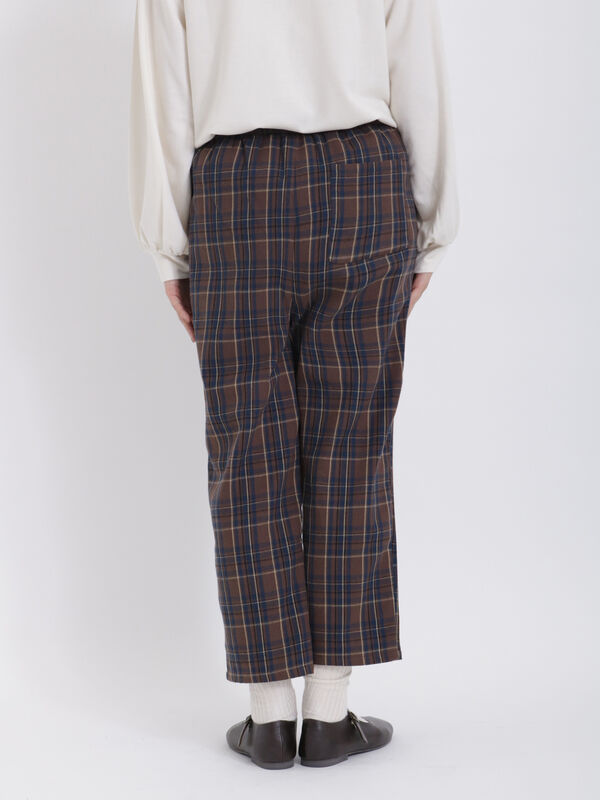 柄アソート裾タックパンツ（ボトムス/パンツ）【セール】｜Samansa