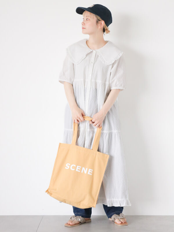 カットドビービッグ襟ワンピース（ワンピース/ワンピース）【セール