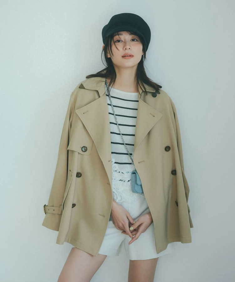 レザー切り替えミドルトレンチ | コート | Mystrada（マイストラーダ