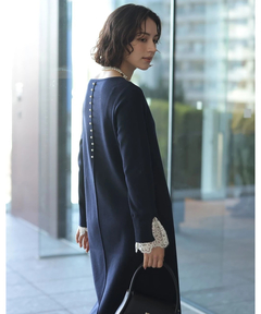 ルミネ限定》衿付2wayレーストリムニットワンピース | ワンピース