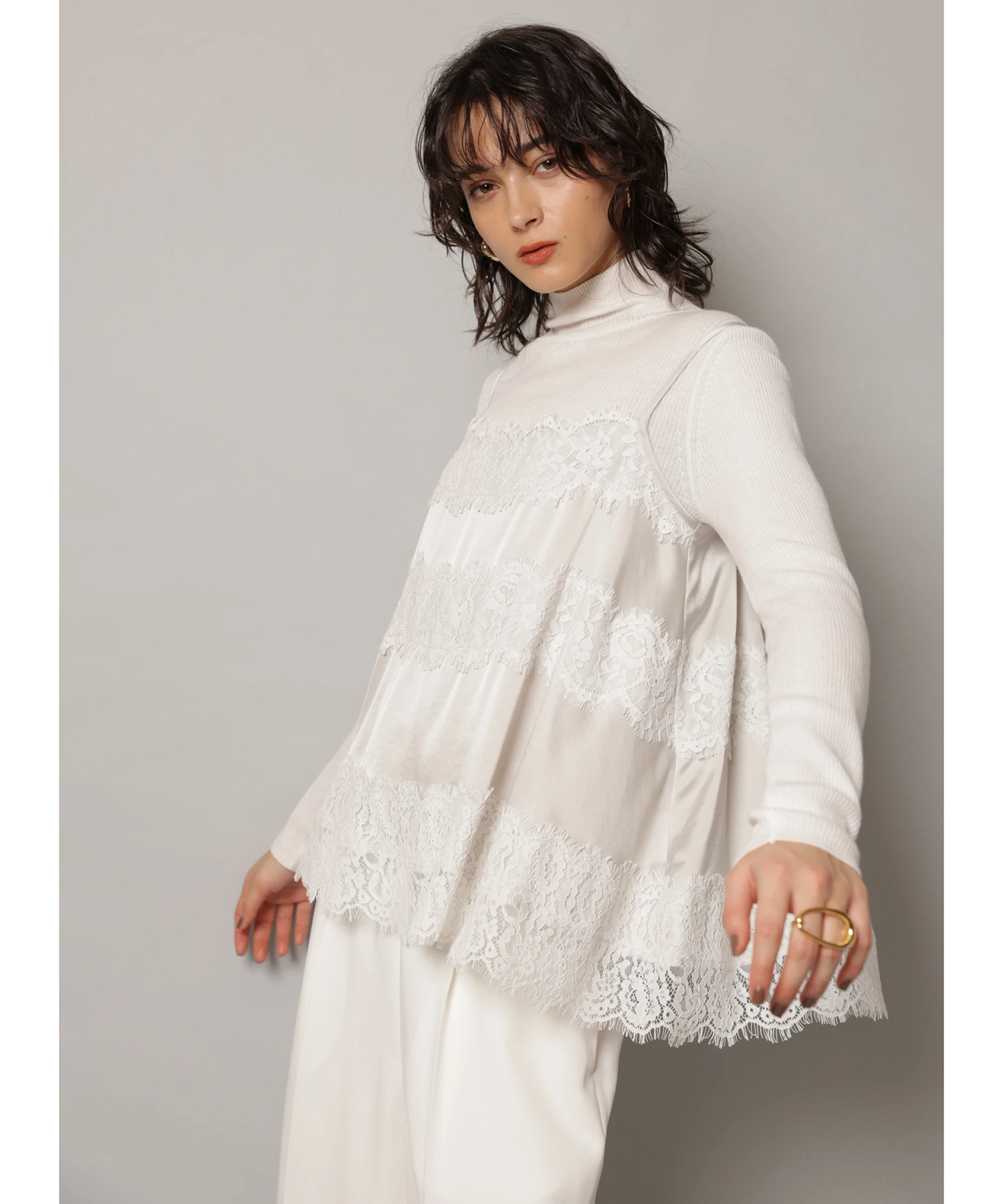 レースキャミブラウス | シャツ・ブラウス | CADUNE（カデュネ