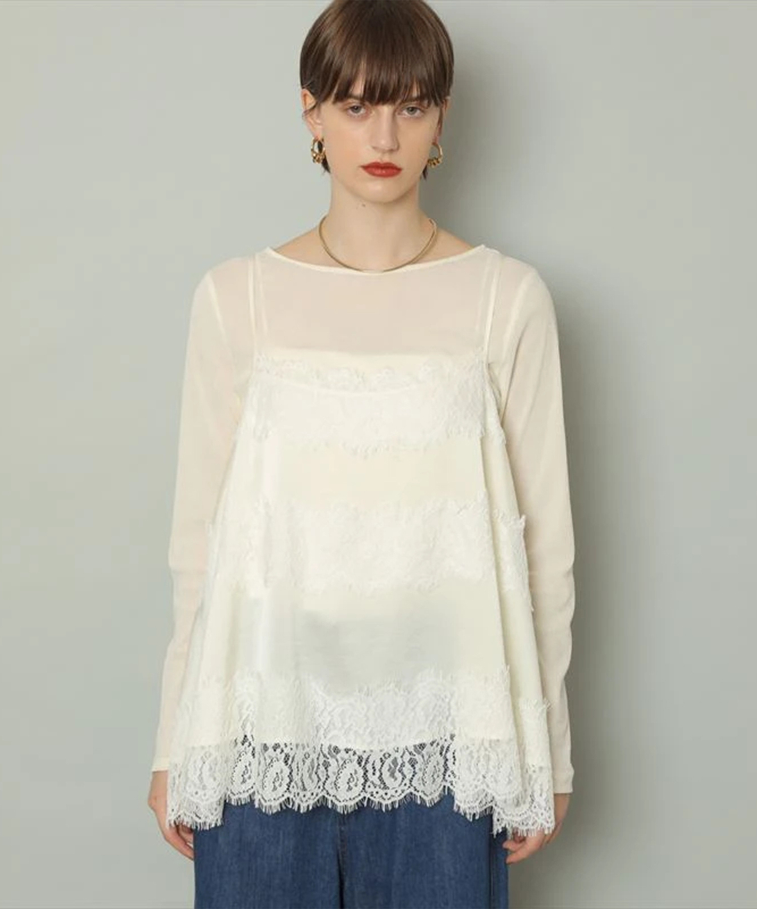 レースキャミブラウス | シャツ・ブラウス | CADUNE（カデュネ