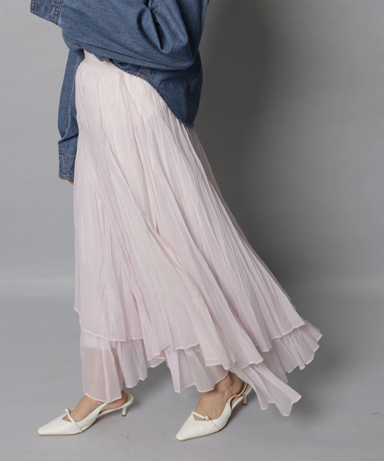 ワッシャープリーツレイヤードスカート | スカート | Apuweiser-riche