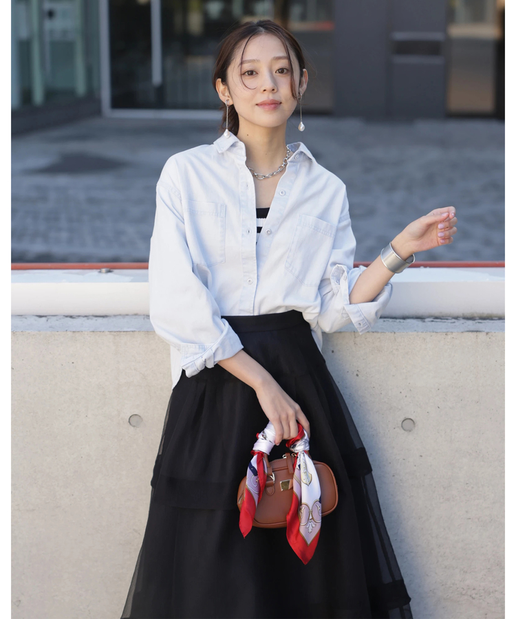 クロップドデニムシャツ | シャツ・ブラウス | JUSGLITTY（ジャス